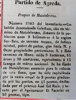 Baldíos de Caladizos en Matalebreras (Soria)