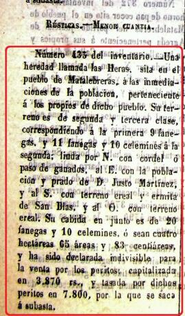 Tierra de secano en Las Heras en Matalebreras (Soria)
