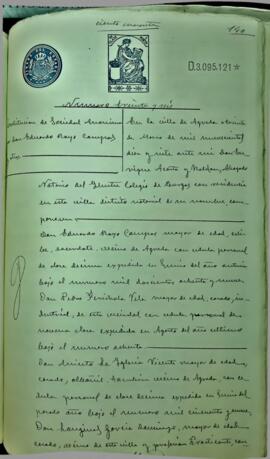 Constitución de la Sociedad Anónima "Hidráulica Agredana"