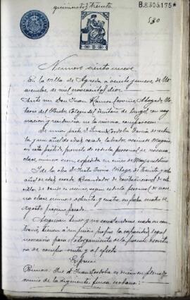 Escritura de venta de una casa propiedad de D. Juan de Córdoba García