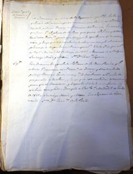 Solicitud del permiso para construir una posada en el sitio titulado Piedras Blancas