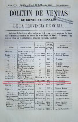 Un terreno baldío denominado Majada de las Cabras y Cañada de los Corrales en San Felices (Soria)