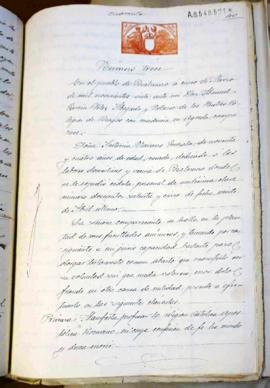Testamento de  Antonia Navarro Gonzalo (1907-03-05 )