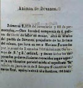 Heredad de 4 pedazos de tierra de secano en Dévanos