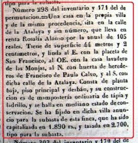 Casa en calle de la Atalaya s/n