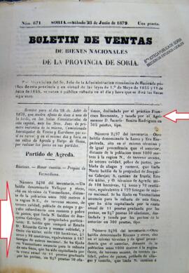 Un baldío denominado Vallopar en Vozmediano (Soria)