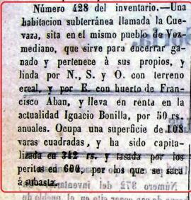 Una habitación subterránea llamada La Cuevaza de Vozmediano