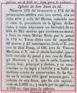 Casa en calle del Horno nº 6