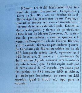 Terreno de pastos en Campestros y Cerro de San Blas