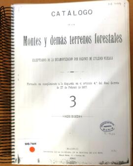 Montes y demás terrenos forestales exceptuados de la desamortización