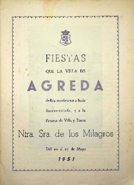 Fiestas que la villa de Ágreda dedica anualmente a Jesús Sacramentado, y a la Patrona de Villa y ...