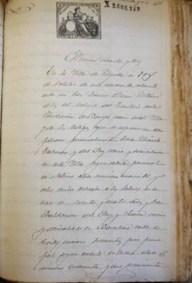 Venta una casa enfrente de la Iglesia de San Juan de Micaela Tabuenca del Rey a Baldomero del Rey...