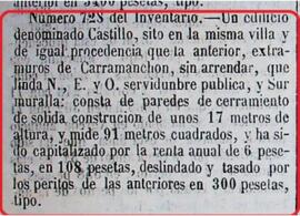 Castillo, situado extramuros de Caramenchón en Ágreda