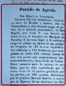Casa, solar de ermita y huerto