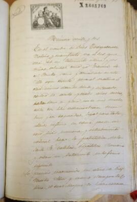Testamento de Francisco Lacal bonilla