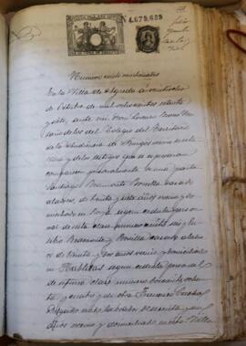 Préstamo de 1.000,00 pesetas que hace Francisco Cacho Delgado a Eusebio y Santiago Beamonte Bonilla