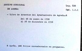 Libro de acuerdos del Ayuntamiento de la Villa de Ágreda