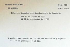 Libro de acuerdos del Ayuntamiento de la Villa de Ágreda