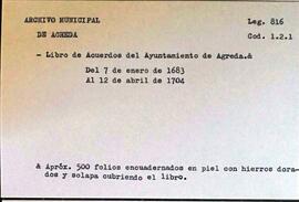 Libro de acuerdos del Ayuntamiento de la Vila de Ágreda