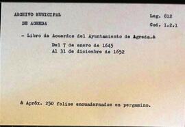 Libro de acuerdos del Ayuntamiento de la Villa de Ágreda