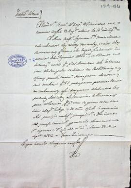 Conflicto en la recaudación de los diezmos.