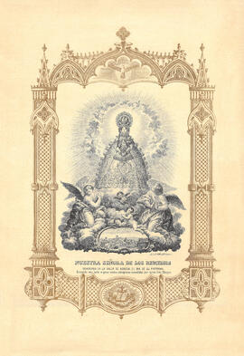 Litografía de la Virgen de los Remedios
