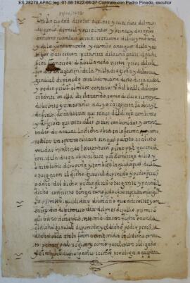 Escritura para la obra del P. Avellaneda