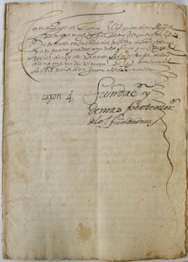Carta de pago de Margarita de Fuenmayor de los bienes de Juan Alonso Vinuesa