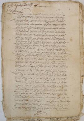 Donación de Doña Margarita de Fuenmayor a favor de Obra Pía del Capitán Juan Ruiz de Castejón