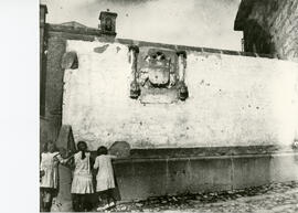 Fotografía del abrevadero de la Plaza Mayor de Ágreda