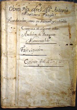 Obra Pía fundada por D. Antonio Martínez Frayle