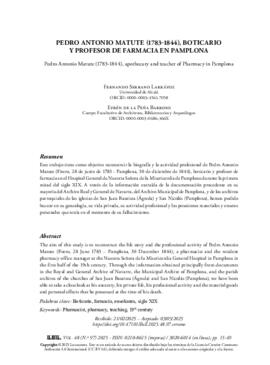 Matute Mendiola, Pedro Antonio (1783)